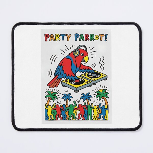 Item preview, Eclectus Parrot DJ designed and sold by PictoVibe.