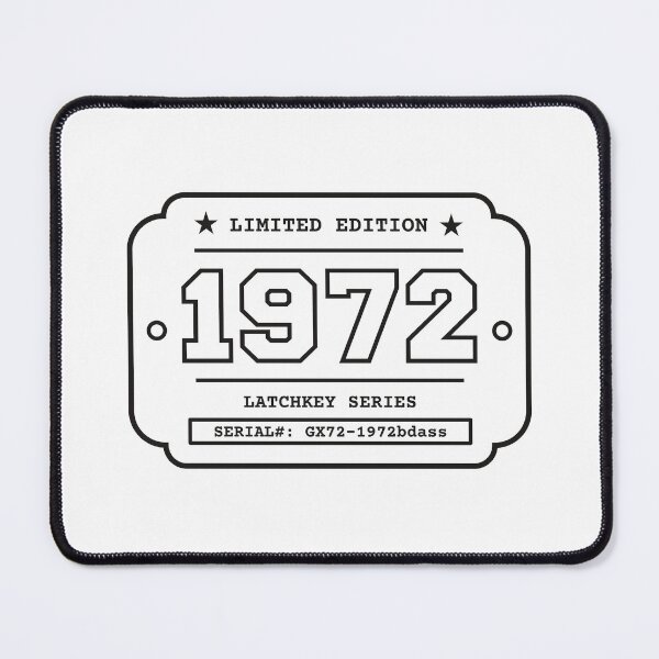 Item preview, 1972 Limited Edition Birth Year Latchkey Series Vintage Badge Black designed and sold by HYPNK.