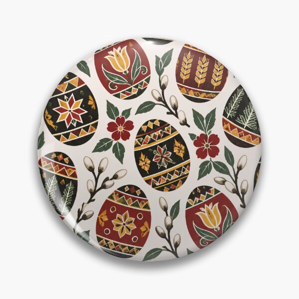 Item preview, Ukrainian Easter Pysanky Seamless Pattern | Folk Art Decorated Easter Eggs Repeat designed and sold by StickyGuys.