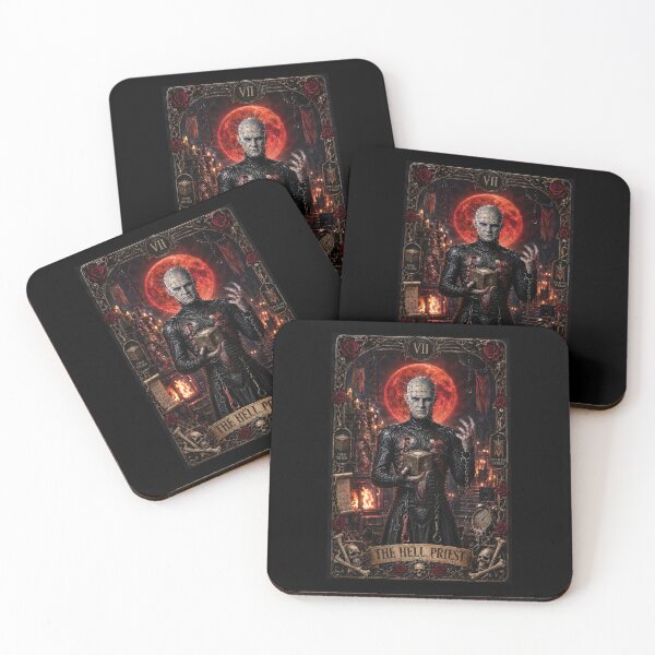 Item preview, The Hell Priest Pinhead Horror Tarot Card - Major Arcana VII designed and sold by The Funky Sprunki.