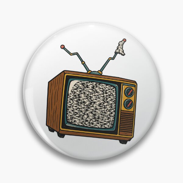 Item preview, Retro TV Static Foil Antenna Print designed and sold by The Mellonaire.