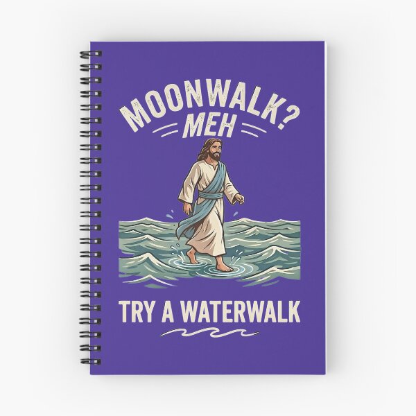Item preview, Moonwalk? Meh. Try A Waterwalk – Funny Jesus T-Shirt & Graphic Design designed and sold by FrozenFits.