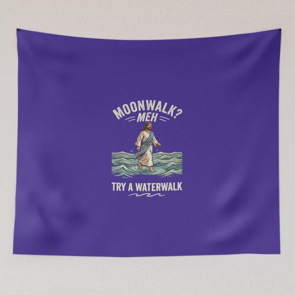 Item preview, Moonwalk? Meh. Try A Waterwalk – Funny Jesus T-Shirt & Graphic Design designed and sold by FrozenFits.