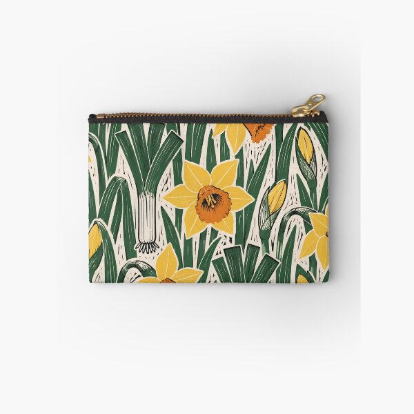 Item preview, Welsh Daffodil Linocut Seamless Pattern | St Davids Day Wales Spring Flower Print designed and sold by StickyGuys.