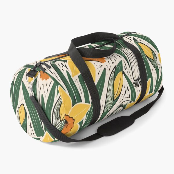 Item preview, Welsh Daffodil Linocut Seamless Pattern | St Davids Day Wales Spring Flower Print designed and sold by StickyGuys.