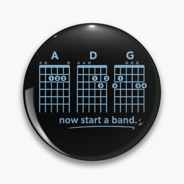 Aperçu de l'œuvre Accords de guitare As Ds Gs Nowss Startss Ass Bandss créée et vendue par Catocatrus.