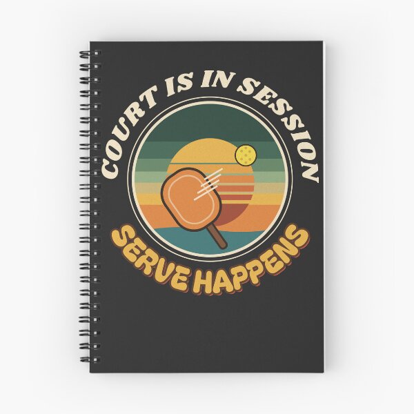 Item preview, Serve Happens Funny Pickleball Retro Sunset designed and sold by somebasic.