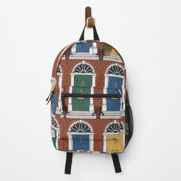 Item preview, Dublin Doors Seamless Pattern | Colorful Georgian Doors of Dublin Ireland designed and sold by StickyGuys.