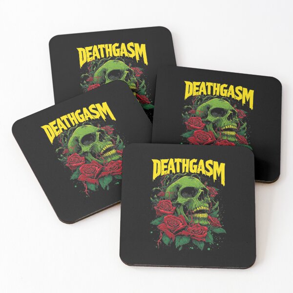 Item preview, Grunge Green Skull and Red Roses Heavy Metal Graphic designed and sold by GiangChinj.