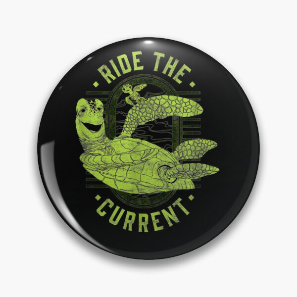 Item preview, Ride The Current Sea Turtle Distressed Summer Stamp designed and sold by GiangChinj.