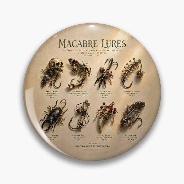Item preview, Macabre and Spooky Lures designed and sold by PictureNZ.