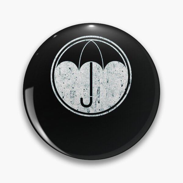 Item preview, Minimalist Distressed Blue Umbrella Badge Art designed and sold by AlessanDicki67.