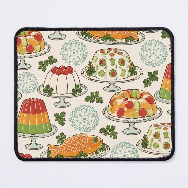 Item preview, Jello Mold Retro Seamless Pattern | Vintage 1950s Gelatin Salad Kitchen Kitsch designed and sold by StickyGuys.