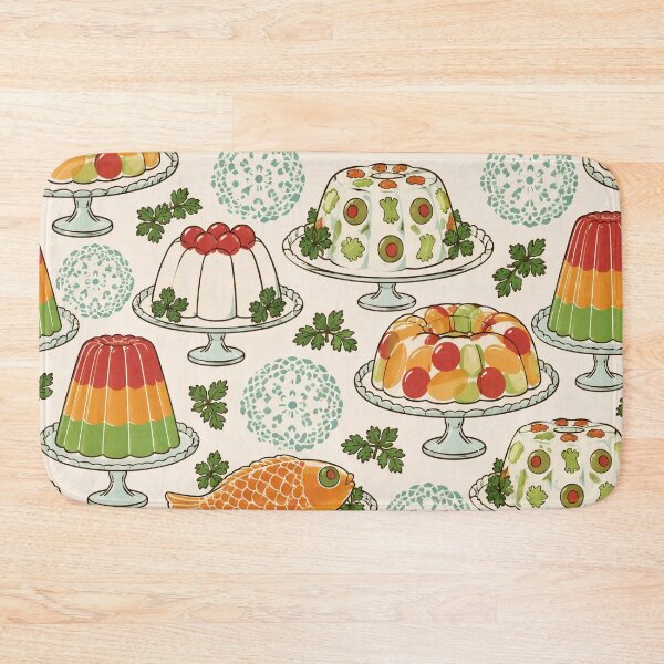 Item preview, Jello Mold Retro Seamless Pattern | Vintage 1950s Gelatin Salad Kitchen Kitsch designed and sold by StickyGuys.