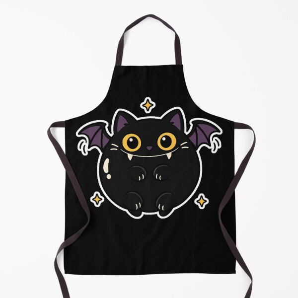 Item preview, Round Black Cat With Bat Wings Sticker designed and sold by The Mellonaire.