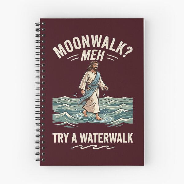 Item preview, Moonwalk? Meh. Try A Waterwalk – Funny Jesus T-Shirt & Graphic Design designed and sold by FrozenFits.