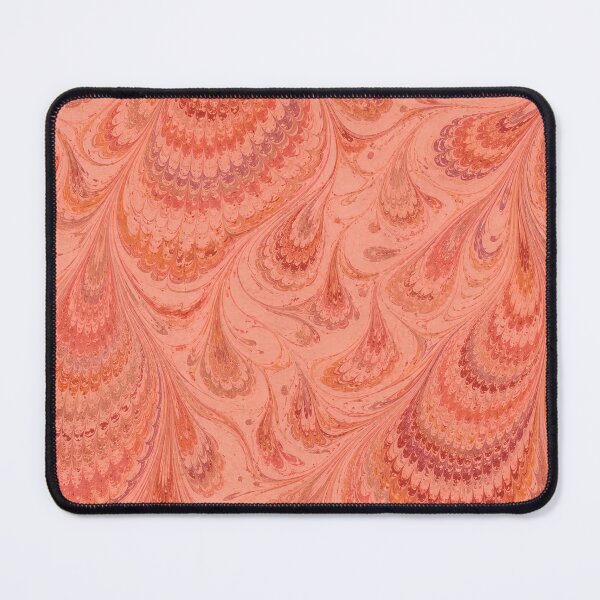 Item preview, Antique Endpaper Prints Peacock Feathers Scalloped Marbled Fans designed and sold by PinUpPizzazz.