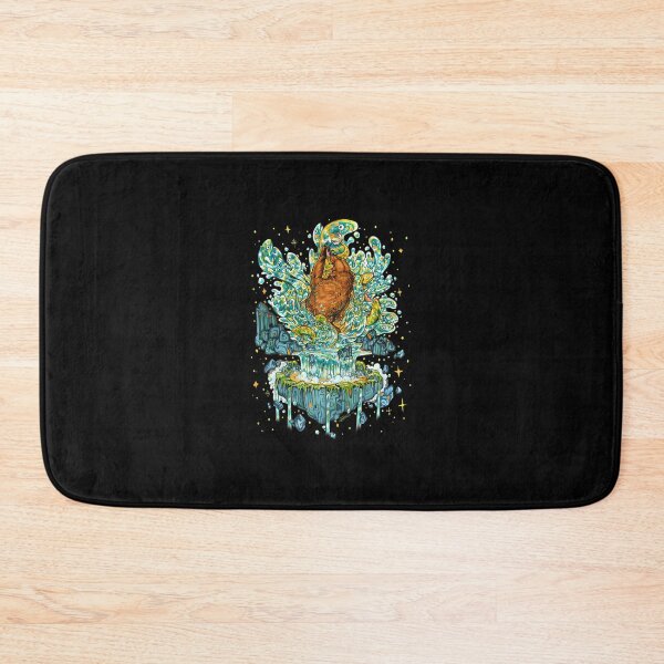 Item preview, Grizzly Bear Fishing Waterfall Floating Island Graphic designed and sold by KieuvaTNeo.