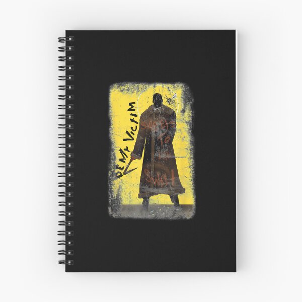 Item preview, Midnight Stalker Silhouette Yellow Grunge Slogan Art designed and sold by KieuvaTNeo.