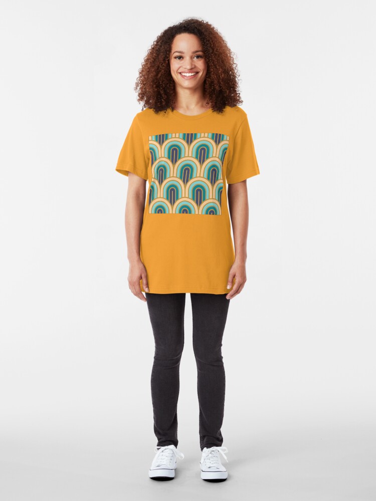 Alternate view of Geometric Pattern: Art Deco Arch: Dream Slim Fit T-Shirt