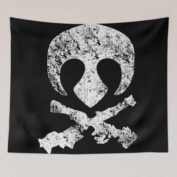Item preview, Rogue Skull Crest - Distressed Galactic Rebellion T-Shirt designed and sold by mongeekshirts.