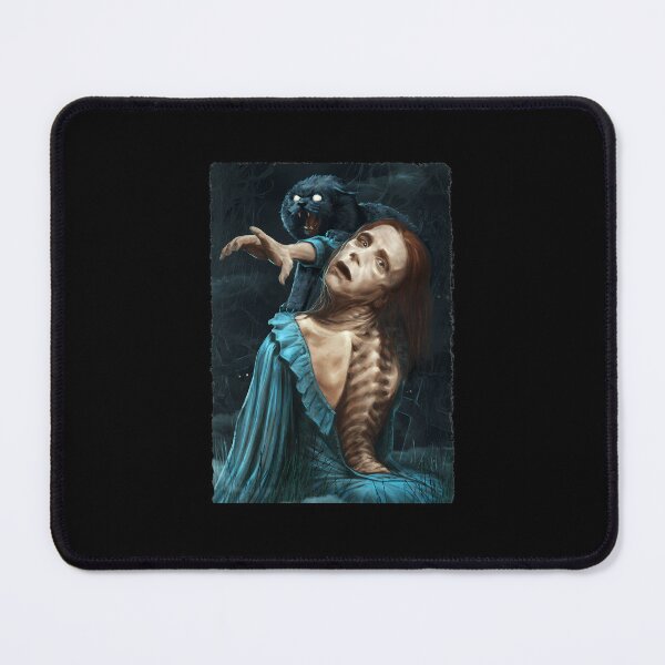Item preview, Reanimated Graveyard Woman Aggressive Black Cat Art designed and sold by KieuvaTNeo.