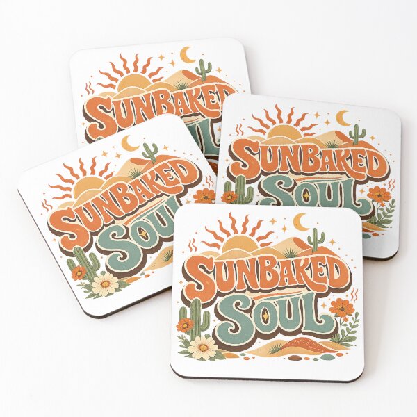 Item preview, Sunbaked Soul Desert Cactus Western Boho Retro Nature Design Art designed and sold by inkoutninja.