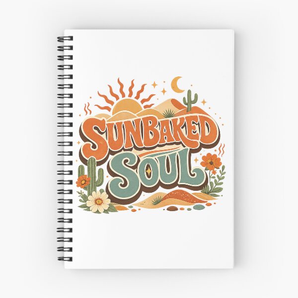 Item preview, Sunbaked Soul Desert Cactus Western Boho Retro Nature Design Art designed and sold by inkoutninja.