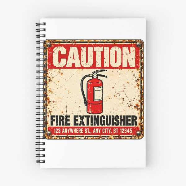 Item preview, Caution Fire Extinguisher Firefighter Safety Professional designed and sold by SkeletonsDanger.