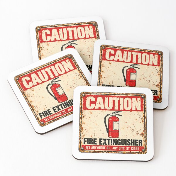 Item preview, Caution Fire Extinguisher Firefighter Safety Professional designed and sold by SkeletonsDanger.