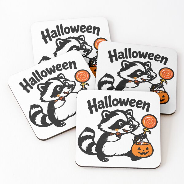 Item preview, Happy Halloween Jimothy raccoon designed and sold by ViolettaGlass.