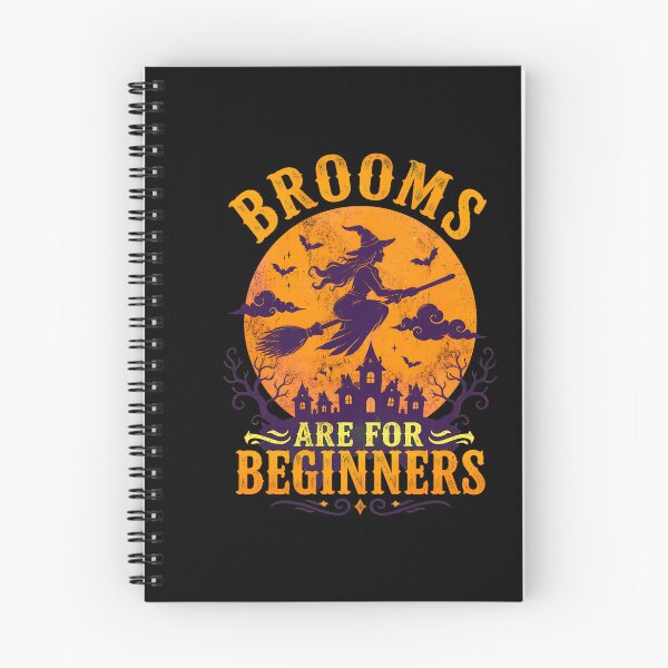 Item preview, Witch Riding Halloween Brooms For Beginners designed and sold by leocreatives.