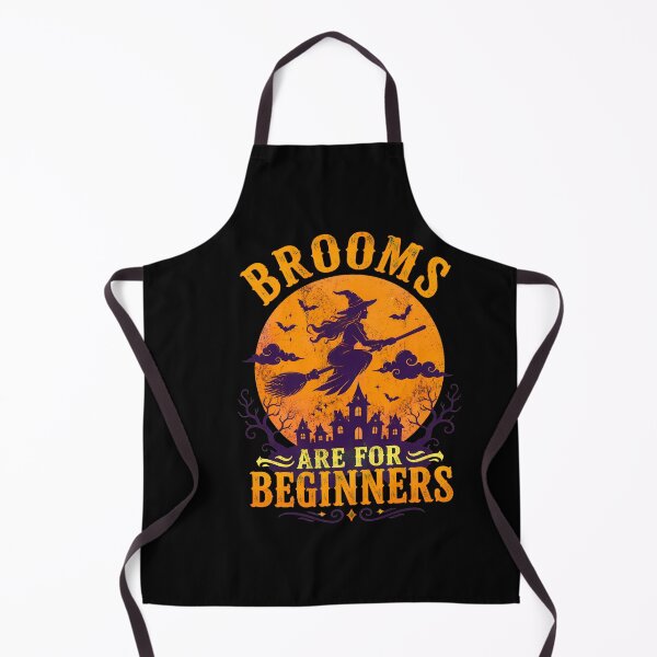 Item preview, Witch Riding Halloween Brooms For Beginners designed and sold by leocreatives.