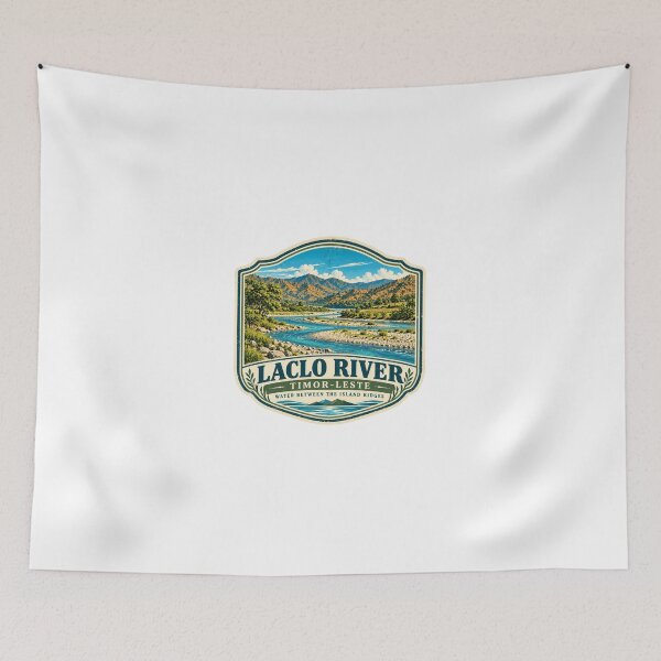Item preview, Laclo River Timor-Leste Water Between The Island Ridges Timorese Traveler Souvenir designed and sold by JonesFlora2025.