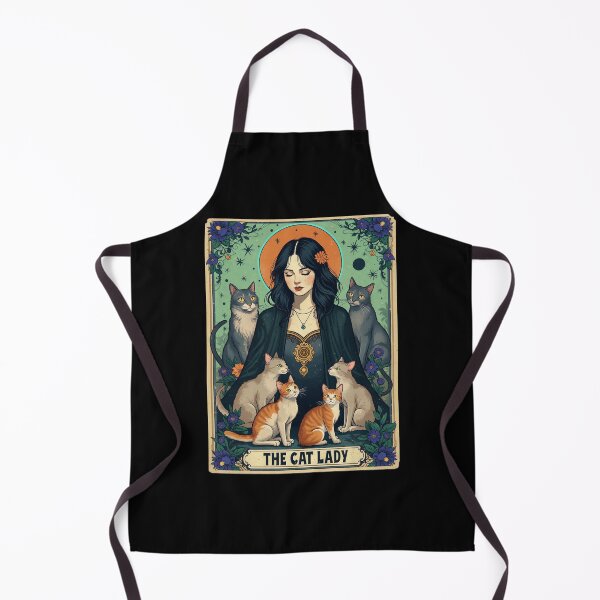 Item preview, The Cat Lady Tarot Card Art designed and sold by TrezzlTees.