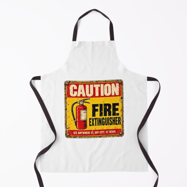 Item preview, Caution Fire Extinguisher Firefighter First Responder Safety Warning Sign designed and sold by SkeletonsDanger.