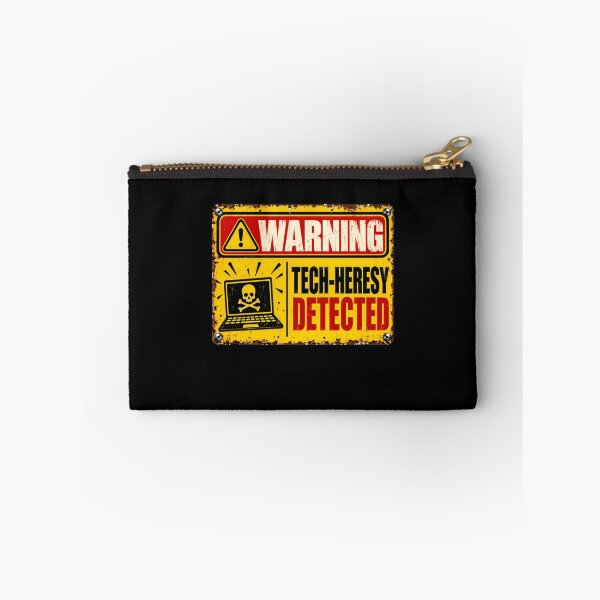 Item preview, Warning Tech-Heresy Detected Programmer Software Developer IT Geek designed and sold by HumansStuck12.