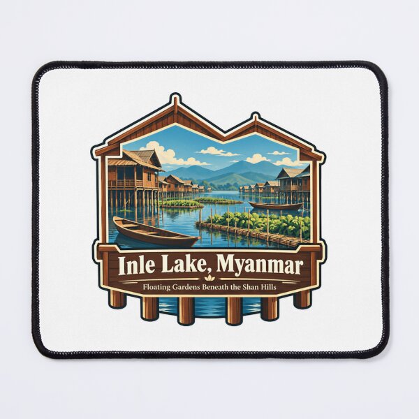 Item preview, Inle Lake Myanmar Floating Gardens Beneath The Shan Hills Travel Souvenir designed and sold by NeedForParks.