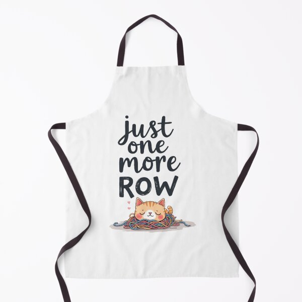Artikelvorschau, Just One More Row Knitting Cat Lover Gift entworfen und verkauft von epic-phrases.