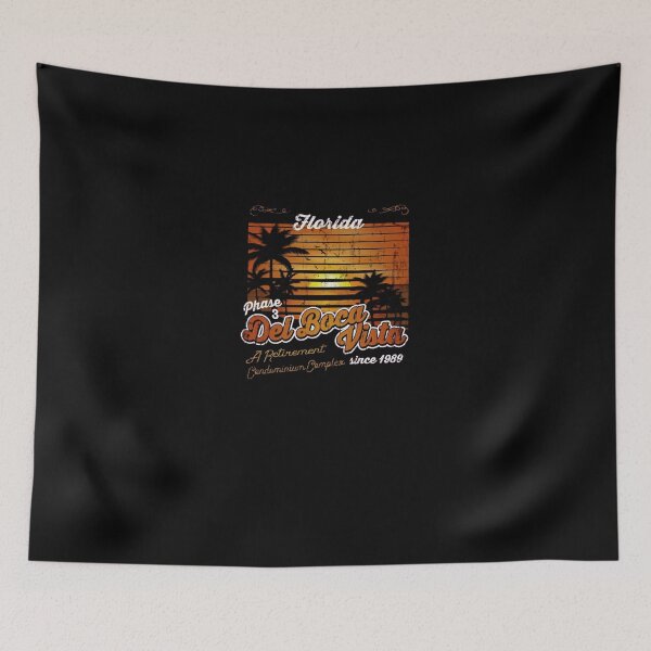 Item preview, Retro Sunset Tropical Beach Retirement Complex Art designed and sold by MaybelleJaco75.