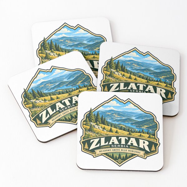 Item preview, Zlatar Serbia Meadows Above Blue Horizons Mountain Travel Souvenir Balkan Destination designed and sold by NightGlyph.