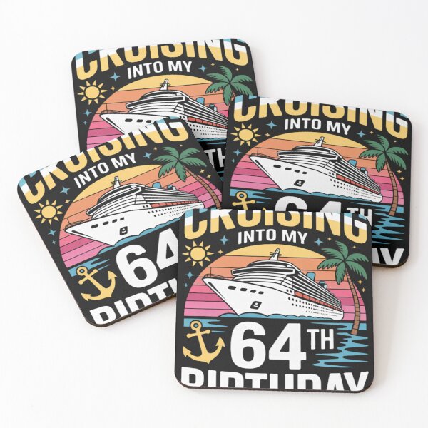 Item preview, Cruising Into My 64th Birthday 64 Years Old Birthday Cruise designed and sold by WAMI-T3JNT.