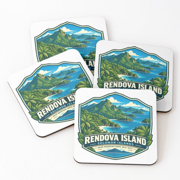 Item preview, Rendova Island Solomon Islands Green Mountains Above Quiet Bays Travel Vacation Souvenir designed and sold by NeedForParks.