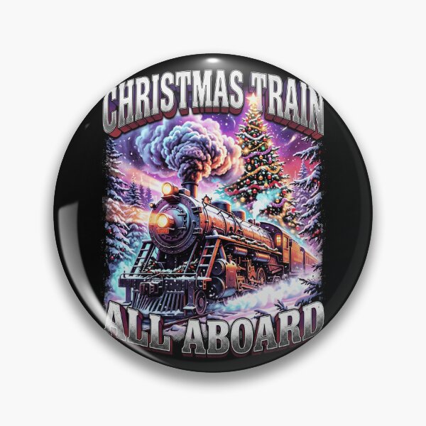 Item preview, Train Christmas Tree 90s Vintage Bootleg Express Art designed and sold by MTRBSK11.