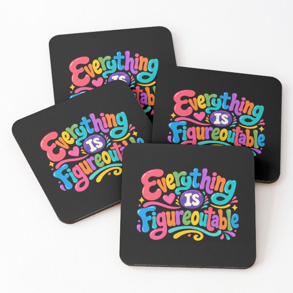 Item preview, Everything Is Figureoutable Motivational Quote Positive Mindset designed and sold by HumansStuck12.