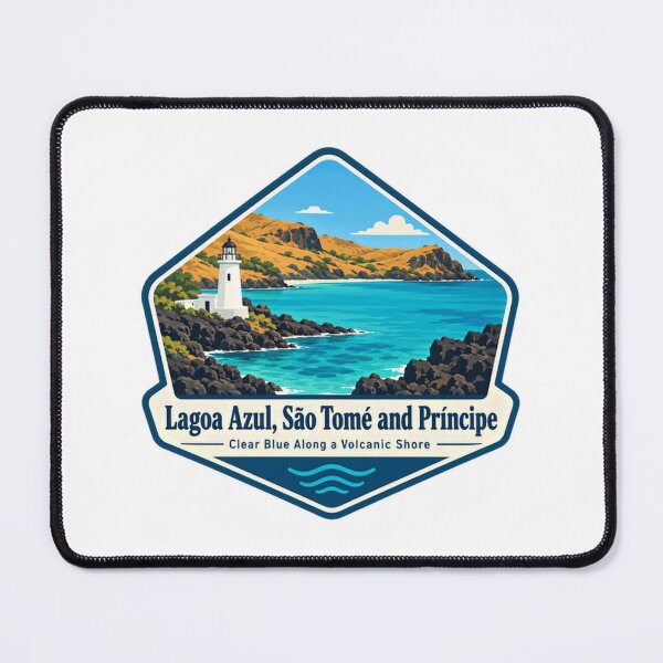 Item preview, Lagoa Azul, São Tomé And Príncipe Clear Blue Along A Volcanic Shore Island Travel designed and sold by NeedForParks.