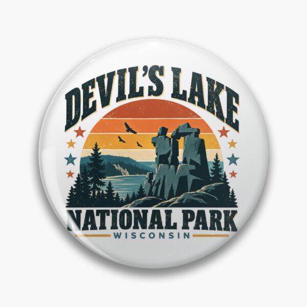 Item preview, Devil's Lake National Park Wisconsin Travel Outdoors Hiking Souvenir designed and sold by Simsimah26Parks.