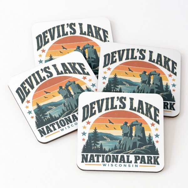 Item preview, Devil's Lake National Park Wisconsin Travel Outdoors Hiking Souvenir designed and sold by Simsimah26Parks.