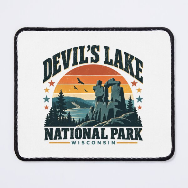 Item preview, Devil's Lake National Park Wisconsin Travel Outdoors Hiking Souvenir designed and sold by Simsimah26Parks.