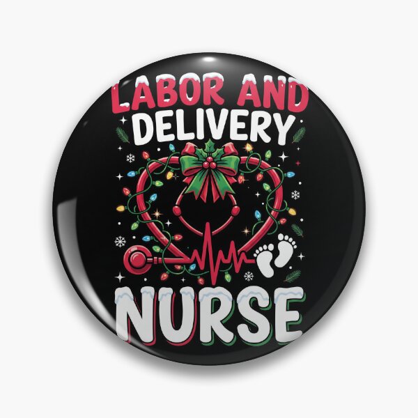 Item preview, Labor and Delivery Nurse Christmas Stethoscope Heart Art designed and sold by MTRBSK11.